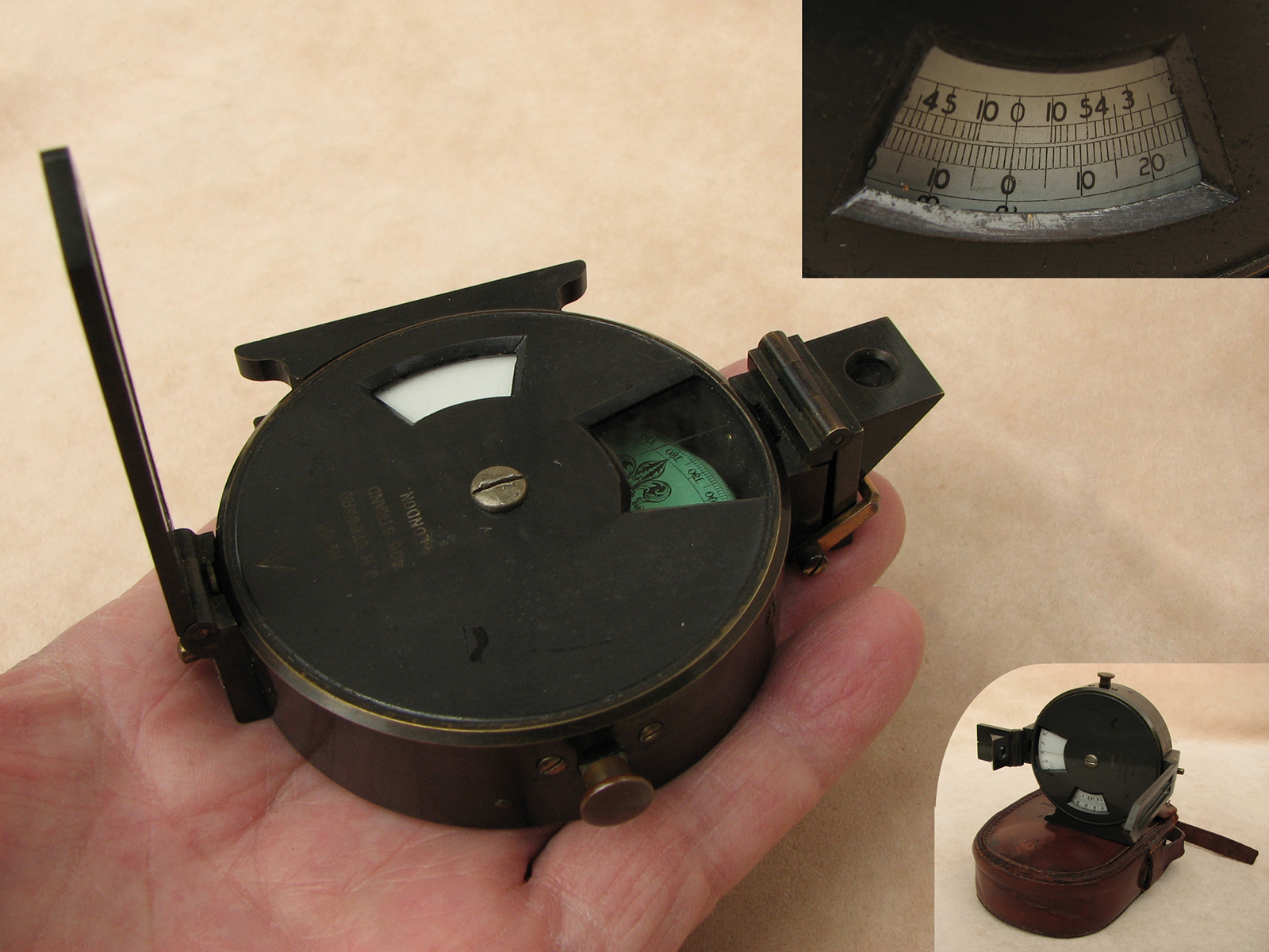 WW1 Angle of Sight Instrument issued to 21st section Anti Aircraft Battery 